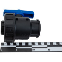 Компрессионный шаровой кран VALFEX ПНД  ВН/ВН резьба разборный 1 1/4"- 1" Ду33 1210011114100
