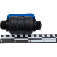 Компрессионный шаровой кран VALFEX ПНД  НР/НР резьба разборный 1"-1"Ду26 1210226100100