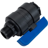 Компрессионный шаровой кран VALFEX ПНД  НР/ВН резьба разборный 1"-1"Ду26 1210012100100