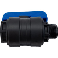 Компрессионный шаровой кран VALFEX ПНД  НР/ВН резьба разборный 1"-1"Ду26 1210012100100