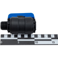 Компрессионный шаровой кран VALFEX ПНД НР/ВН резьба разборный 3/4"- 1/2"Ду16 1210016034012