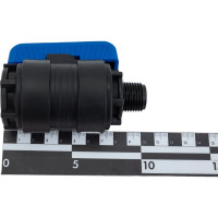 Компрессионный шаровой кран VALFEX ПНД НР/ВН резьба разборный 1/2"-3/4"Ду16 1210016012034