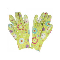 Садовые перчатки РемоКолор из полиэстера, с полимерным покрытием ладони и пальцев, размер M 24-2-026