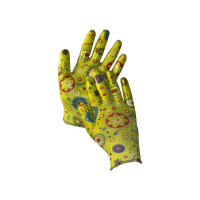 Садовые перчатки РемоКолор из полиэстера, с полимерным покрытием ладони и пальцев, размер M 24-2-026