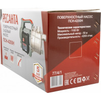 Поверхностный насос Ресанта ПСН-4200Н 77/4/1