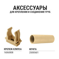 Гофра для кабеля TDM ELECTRIC 25мм ПВХ с зондом 25 метров легкая "ЭКО" (сосна) SQ0401-0053