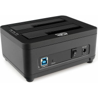 Докстанция AgeStar USB 3.0 2x2,5"/3,5" SATAIII, clone, пластик+алюминий, черная, 3UBT8 (BLACK)