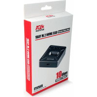 Докстанция AgeStar USB 3.1 SSD M.2 NVME, алюминий, серый, 31CBNV1C (GRAY)
