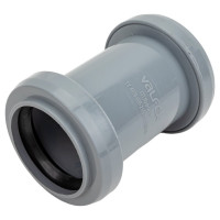 Двухраструбная муфта VALFEX 40 мм, внутренняя канализация 20106040