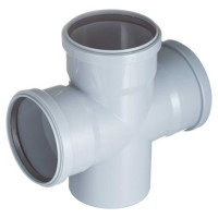 Крестовина VALFEX 110/110/110x87.5, внутренняя канализация 27211110