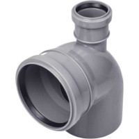 Универсальный отвод VALFEX 110/50x87.5, фронт-вверх, внутренняя канализация 23125150