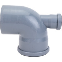 Универсальный отвод VALFEX 110/50x87.5, фронт-вверх, внутренняя канализация 23125150