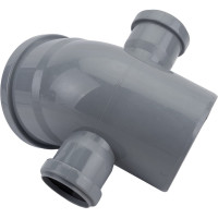 Универсальный отвод VALFEX 110/50x45, левый-правый, внутренняя канализация 23113150