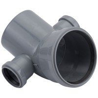 Универсальный отвод VALFEX 110/50x45, левый-правый, внутренняя канализация 23113150