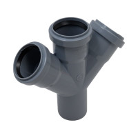 Крестовина VALFEX 110/50/50x45, внутренняя канализация 27111550