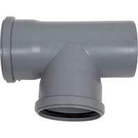 Тройник VALFEX 87.5 градусов, 110-110, внутренняя канализация 24110110