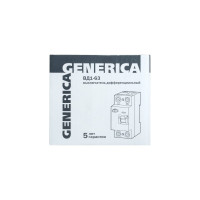 Дифференциальный выключатель GENERICA УЗО ВД1-63 2Р 32А 30мА MDV15-2-032-030