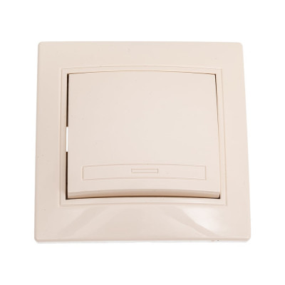 Одноклавишный переключатель Intro Plano 1-103-02 10А-250В, IP20, СУ, слоновая кость, Б0053744