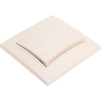 Одноклавишный переключатель Intro Plano 1-103-02 10А-250В, IP20, СУ, слоновая кость, Б0053744