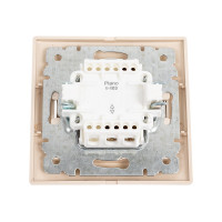 Одноклавишный переключатель Intro Plano 1-103-02 10А-250В, IP20, СУ, слоновая кость, Б0053744