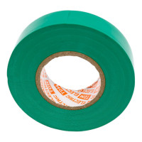 Изолента TDM ELECTRIC ПВХ, профессиональная, 0,18x19 мм, зеленая, 20 м SQ0526-0064