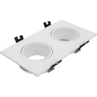 Встраиваемый декоративный светильник ЭРА KL902 WH MR16/GU5.3 белый, пластиковый Б0054371