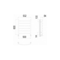Полотенцесушитель водяной Классик П6 500x600 Terminus 4670078530226