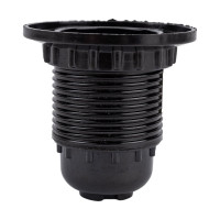 Патрон электрический General Lighting Systems GLH-E27-CAR-H-B-R (подвесной с кольцом, E27, карболит, черный) 474003