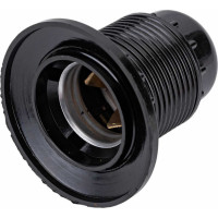 Патрон электрический General Lighting Systems GLH-E27-CAR-H-B-R (подвесной с кольцом, E27, карболит, черный) 474003