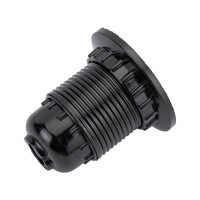 Патрон электрический General Lighting Systems GLH-E27-CAR-H-B-R (подвесной с кольцом, E27, карболит, черный) 474003