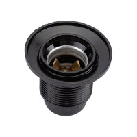 Патрон электрический General Lighting Systems GLH-E27-CAR-H-B-R (подвесной с кольцом, E27, карболит, черный) 474003