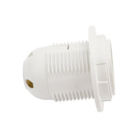 Патрон электрический General Lighting Systems GLH-E27-HRP-H-W-R (подвесной с кольцом, E27, термостойкий пластик, белый) 474013