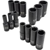 Набор головок ударных глубоких 13 предметов, 1/2"DR, в кейсе Forsage F-4131-5MPB(50991)