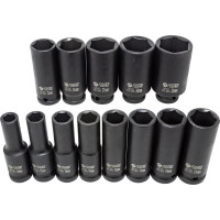 Набор головок ударных глубоких 13 предметов, 1/2"DR, в кейсе Forsage F-4131-5MPB(50991)