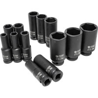 Набор головок ударных глубоких 13 предметов, 1/2"DR, в кейсе Forsage F-4131-5MPB(50991)