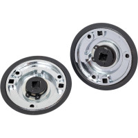 Завертка к ручкам PUERTO черный/хром блестящий INBK AL 08 B/CP