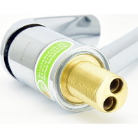 Одноручный смеситель для умывальника Juguni JGN0321/B литой поворотный излив 0402.709