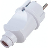 Прямая Разборная вилка General Lighting Systems 16А круглая с заземлением белая IP20 GRV-P-16-R-G-W-IP20 30 штук  470504