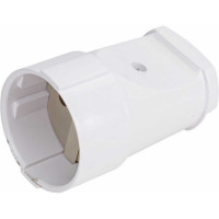 Разборная розетка General Lighting Systems 10А без заземления круглая белая IP20 GRV-S-10-R-W-IP20 470500