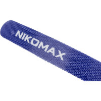 Стяжка-липучка NIKOMAX с мягкой пряжкой, 150x12 мм, синяя, 10 шт. NMC-CTV150-12-SB-BL-10