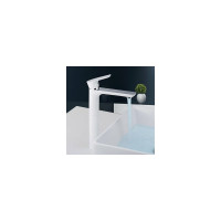 Смеситель для умывальника Gappo 25к G1048-2 белый, хром 541275