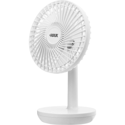 Настольный вентилятор DUX 4 скорости, питание USB, белый 60-0214