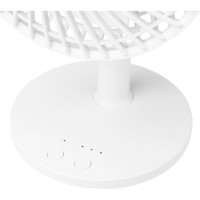 Настольный вентилятор DUX 4 скорости, питание USB, белый 60-0214