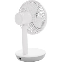 Настольный вентилятор DUX 4 скорости, питание USB, белый 60-0214