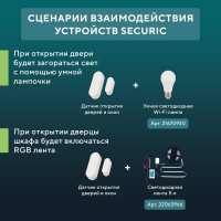 Wi-Fi датчик открытия дверей и окон SECURIC SEC-S-301W
