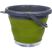Складное силиконовое ведро Tramp оливковое, 5 л TRC-092