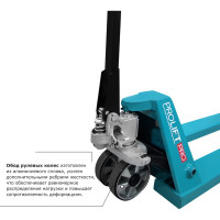 Гидравлическая тележка PROLIFT PRO грузоподъемность 2500 кг, колеса полиуретан, вилы 1150x550 мм RT25
