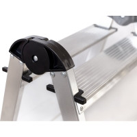 Алюминиевая 3-х ступенчатая двухсторонняя стремянка Perilla 111403