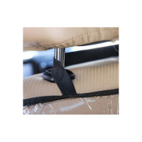 Защитная накидка на спинку сидения автомобиля СИМАЛЕНД 60x40 см, ПВХ, 2 кармана 4940725