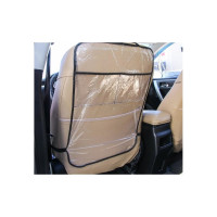 Защитная накидка на спинку сидения автомобиля СИМАЛЕНД 60x40 см, ПВХ, 2 кармана 4940725